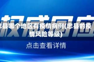 忠县哪个地区有疫情病例(忠县的疫情风险等级)