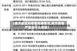 【南方地区的疫情传播情况,南方疫情严重是什么原因】
