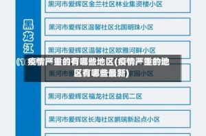 疫情严重的有哪些地区(疫情严重的地区有哪些最新)
