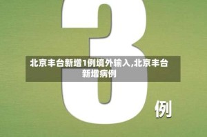北京丰台新增1例境外输入,北京丰台新增病例
