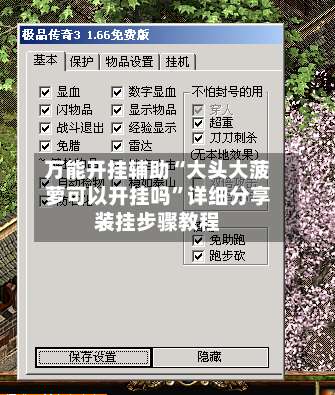 万能开挂辅助“大头大菠萝可以开挂吗”详细分享装挂步骤教程-第1张图片