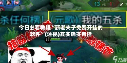 今日必看教程“新老夫子免费开挂的软件”(透视)其实确实有挂-第1张图片