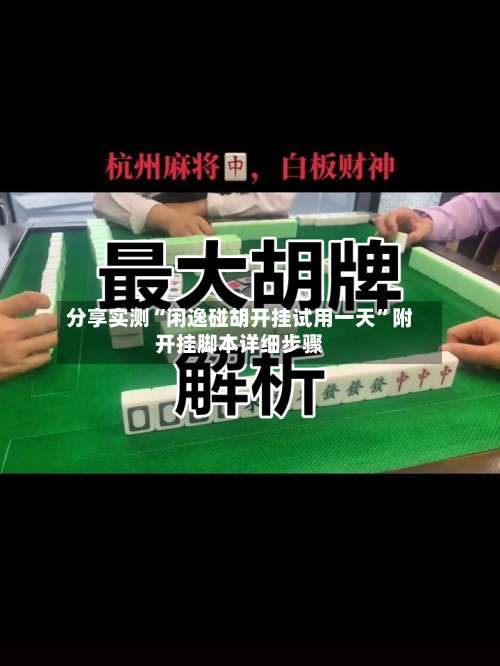 分享实测“闲逸碰胡开挂试用一天	”附开挂脚本详细步骤-第1张图片