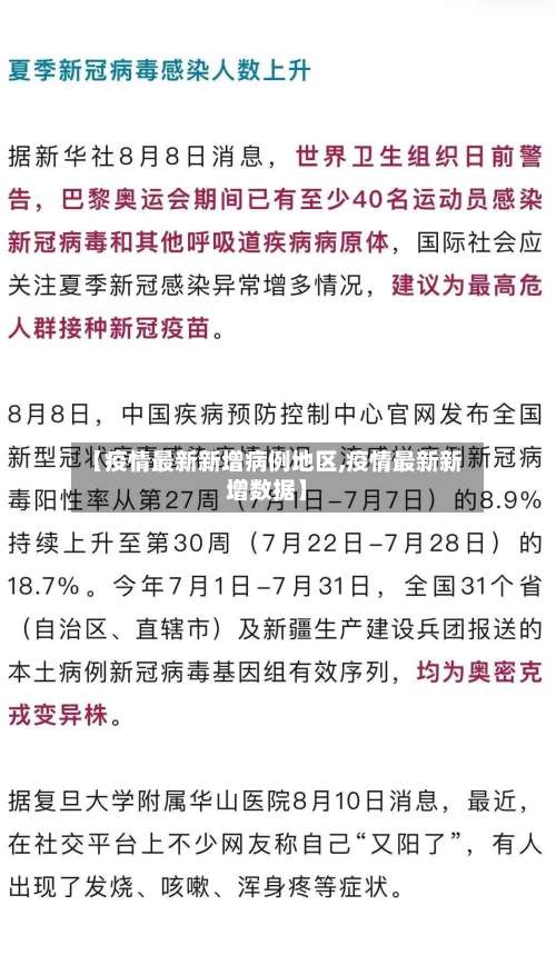 【疫情最新新增病例地区,疫情最新新增数据】-第3张图片