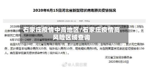 石家庄疫情中高地区/石家庄疫情高风险区域查询-第3张图片
