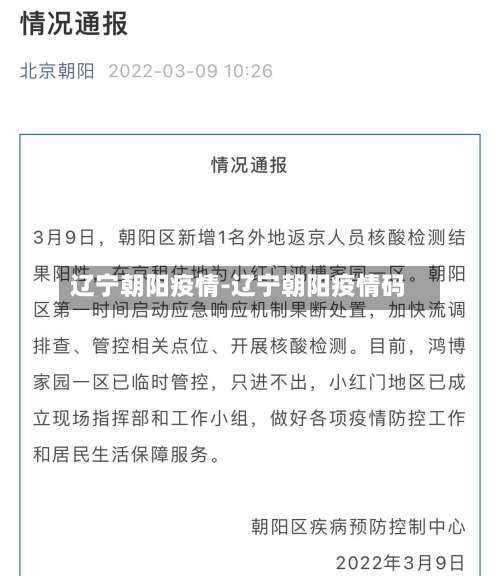 辽宁朝阳疫情-辽宁朝阳疫情码-第2张图片