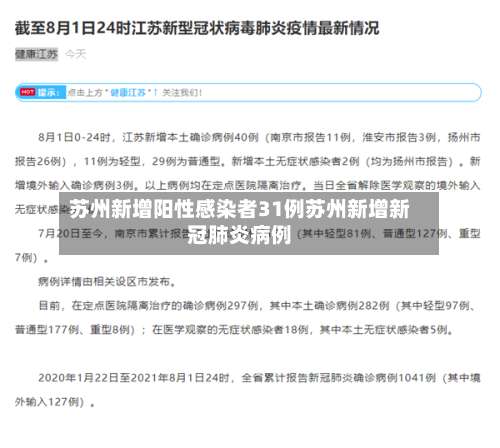 苏州新增阳性感染者31例苏州新增新冠肺炎病例-第3张图片