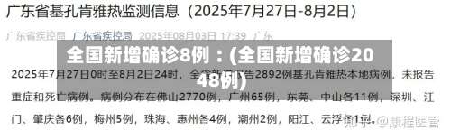 全国新增确诊8例︰(全国新增确诊2048例)-第2张图片