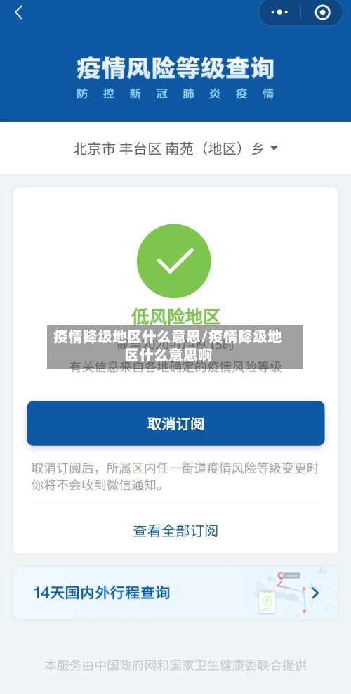 疫情降级地区什么意思/疫情降级地区什么意思啊-第1张图片