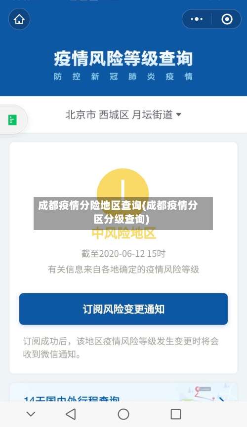 成都疫情分险地区查询(成都疫情分区分级查询)-第1张图片